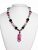 Natural Certified Multicolor Onyx Stone Crystal Semi Precious Necklace