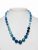 Natural Blue Onyx Semi Precious Stone Necklace Protection & Security
